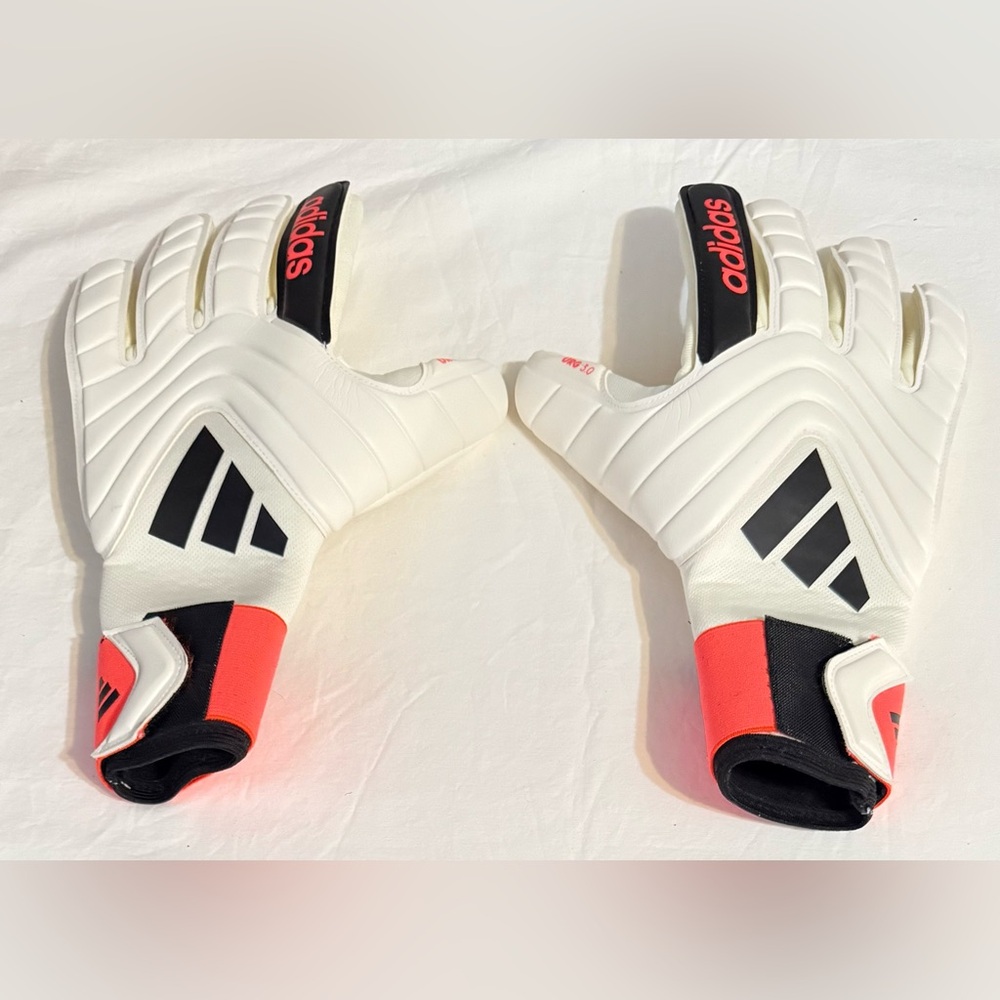 Adidas Copa GL League Goalkeeper Gloves Ivory Solar Red Black IQ4011 Adult Sz